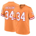 Odoa TB.Buccaneers #34 Alex Anzalone Player Orange Throwback Home Game Stitched Jerseys