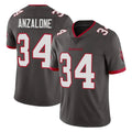 Odoa TB.Buccaneers #34 Alex Anzalone Player Pewter Limited Alternate Vapor Home Game Stitched Jerseys