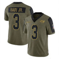 Odoa TB.Buccaneers #3 Rueben Bain Jr. Player Olive Salute To Service Limited Game Stitched Jerseys