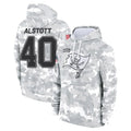 Odoa TB.Buccaneers #40 Mike Alstott Player Arctic Camo Salute to Service Hoodies Stitched Jerseys
