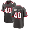 Odoa TB.Buccaneers #40 Mike Alstott Player Pewter Game Stitched Jerseys