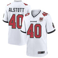Odoa TB.Buccaneers #40 Mike Alstott Player White 50th Anniversary Game Stitched Jerseys