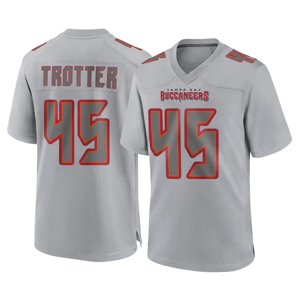 Odoa TB.Buccaneers #45 Josiah Trotter Player Gray Atmosphere Fashion Home Game Stitched Jerseys