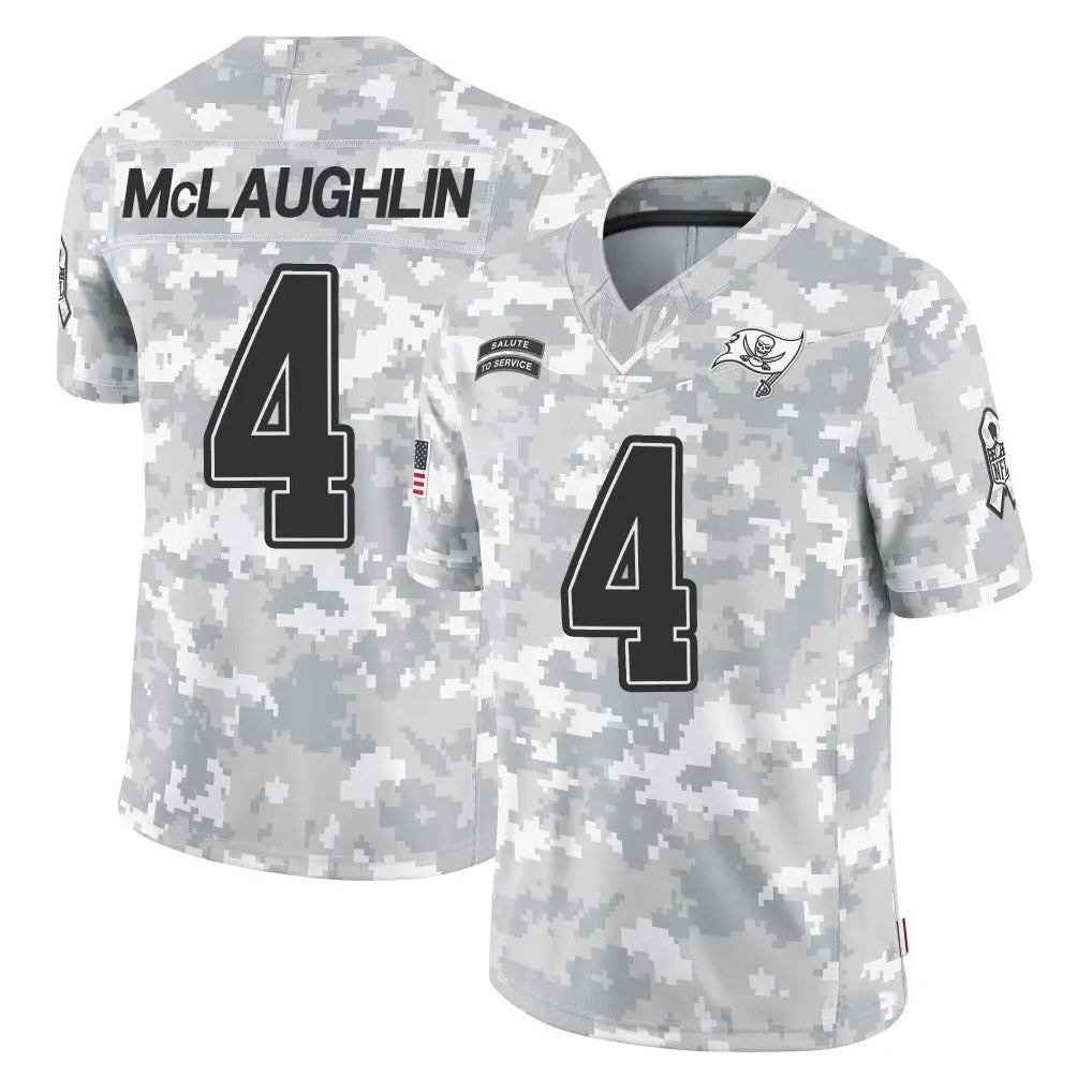 Odoa TB.Buccaneers #4 Chase McLaughlin Player Arctic Camo Limited Salute To Service Home Game Stitched Jerseys