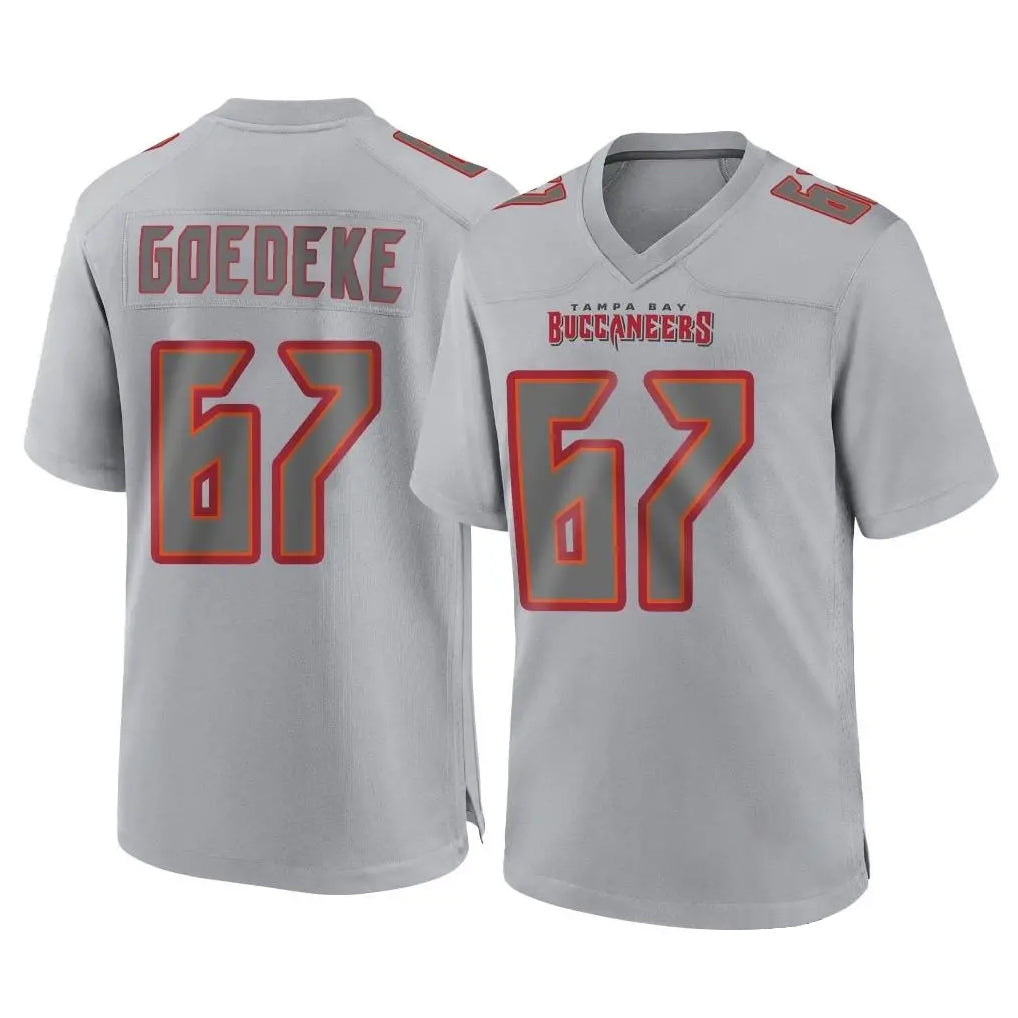 Odoa TB.Buccaneers #67 Luke Goedeke Player Gray Atmosphere Fashion Home Game Stitched Jerseys