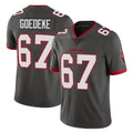 Odoa TB.Buccaneers #67 Luke Goedeke Player Pewter Limited Alternate Vapor Home Game Stitched Jerseys