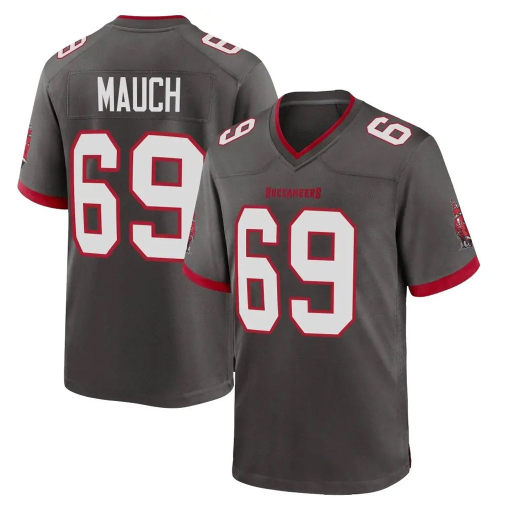 Odoa TB.Buccaneers #69 Cody Mauch Player Pewter Alternate Home Game Stitched Jerseys