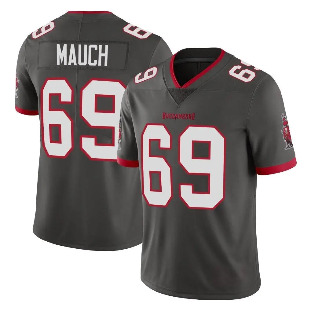 Odoa TB.Buccaneers #69 Cody Mauch Player Pewter Limited Alternate Vapor Home Game Stitched Jerseys