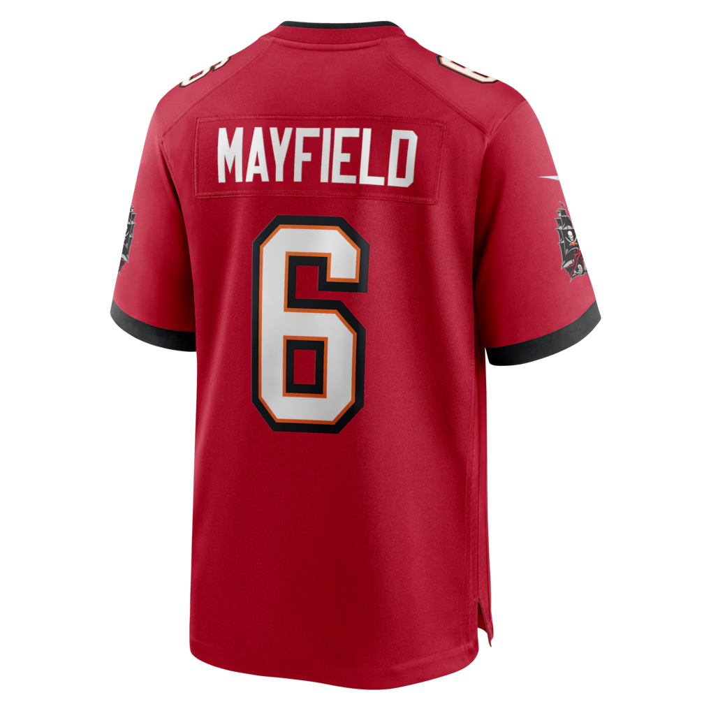 Odoa TB.Buccaneers #6 Baker Mayfield Red Team Game Stitched Jerseys