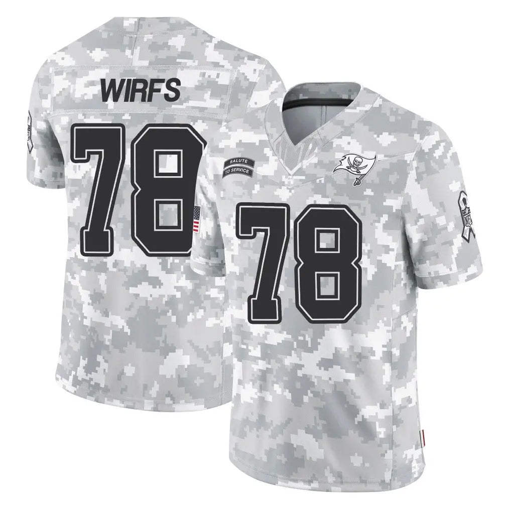Odoa TB.Buccaneers #78 Tristan Wirfs Player Arctic Camo Limited Salute To Service Home Game Stitched Jerseys
