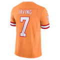 Odoa TB.Buccaneers #7 Bucky Irving Orange Alternate 2 Throwback Vapor F.U.S.E. Limited Stitched Jerseys