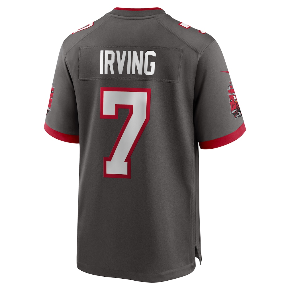 Odoa TB.Buccaneers #7 Bucky Irving Pewter Alternate Game Stitched Jerseys