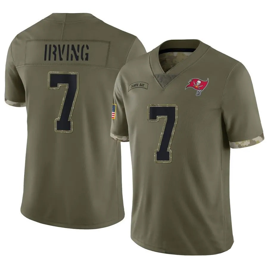 Odoa TB.Buccaneers #7 Bucky Irving Player Limited Olive Salute To Service Stitched Jerseys