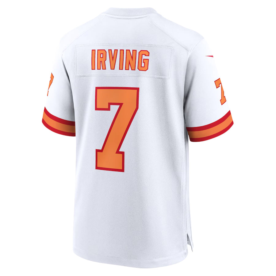 Odoa TB.Buccaneers #7 Bucky Irving Player White Home Game Stitched Jerseys