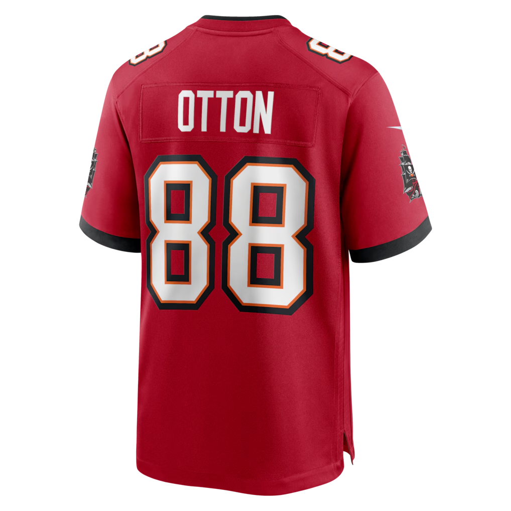 Odoa TB.Buccaneers #88 Cade Otton Red Game Player Stitched Jerseys