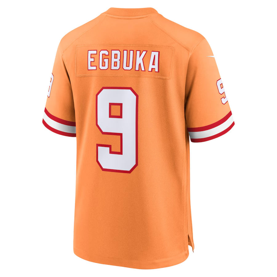 Odoa TB.Buccaneers #9 Emeka Egbuka Player Orange Home Game Stitched Jerseys