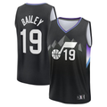 Odoa U.Jazz #19 Ace Bailey Black 2025 Draft First Round Pick Fast Break Replica Stitched Jerseys- Statement Edition