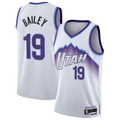 Odoa U.Jazz #19 Ace Bailey White Swingman Stitched Jerseys- Association Edition