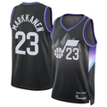 Odoa U.Jazz #23 Lauri Markkanen Black 202425 Swingman Stitched Jerseys - Statement Edition