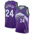 Odoa U.Jazz #24 Walker Kessler Purple Swingman Stitched Jerseys- Icon Edition