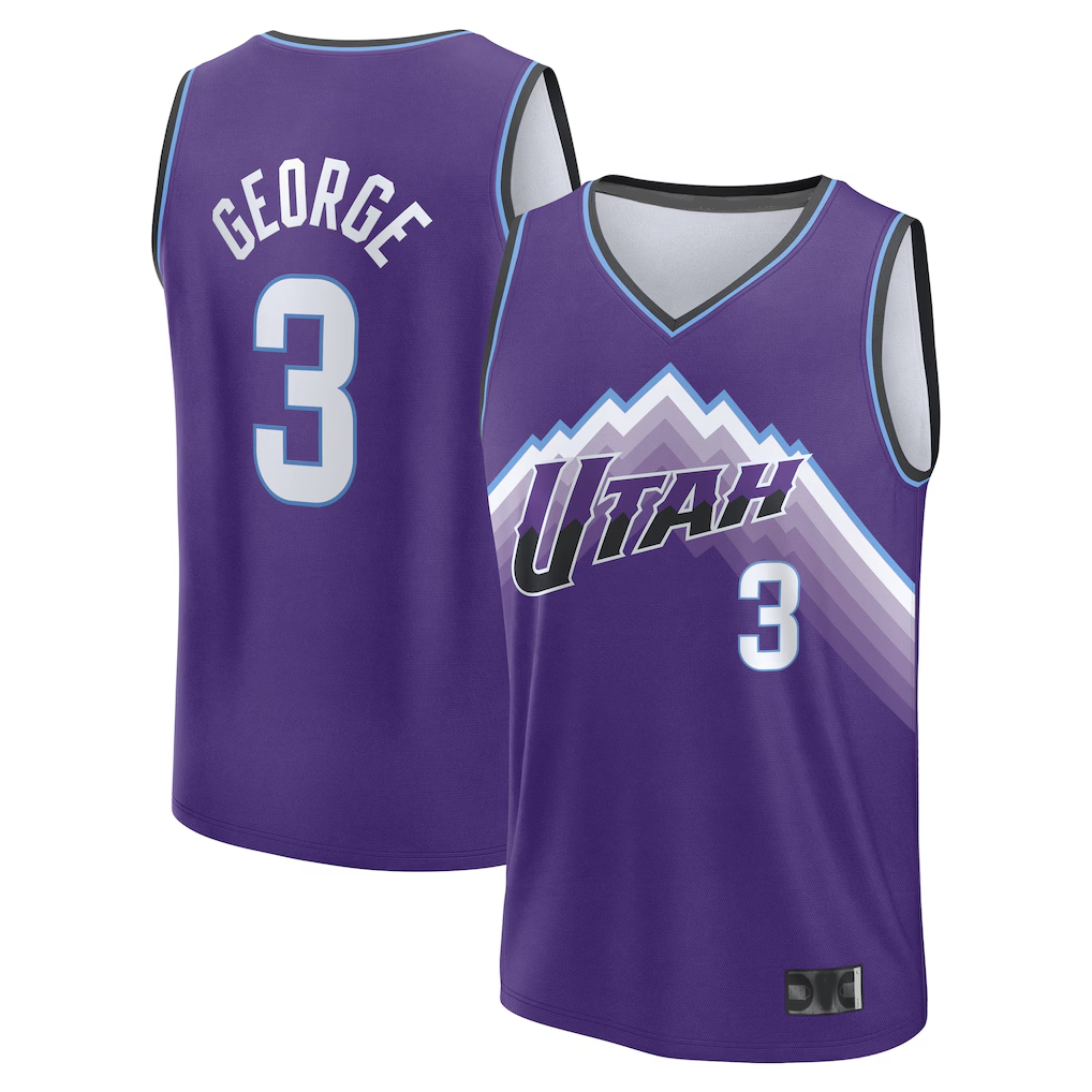 Odoa U.Jazz #3 Keyonte George Purple Fast Break Stitched Jerseys - Icon Edition