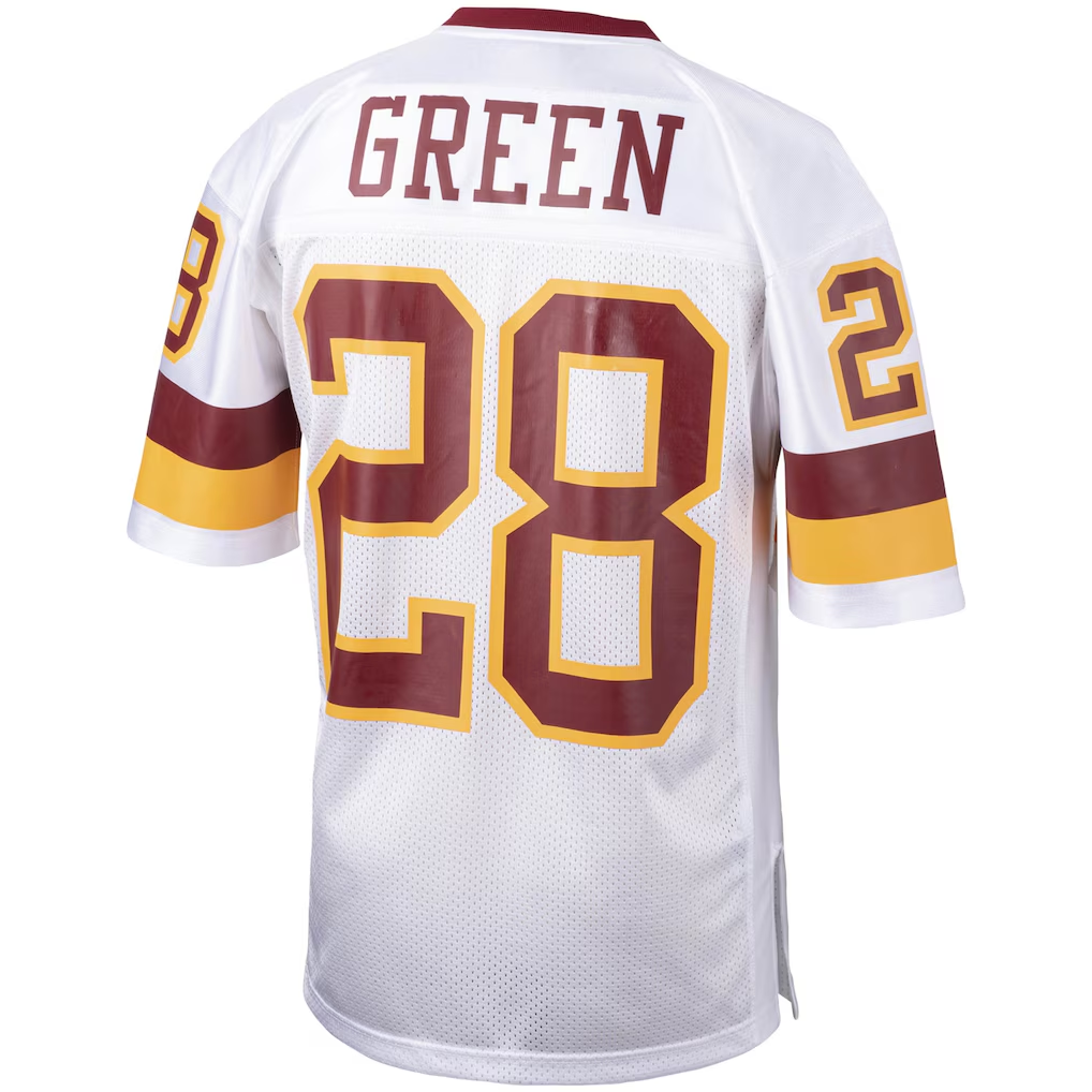 Odoa W.Commanders 1991 #28 Darrell Green Mitchell & Ness White Authentic Throwback Retired Player Stitched Puhic Jersey
