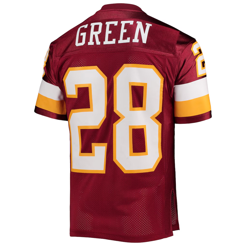 Odoa W.Commanders 1994 #28 Darrell Green Mitchell & Ness Burgundy Authentic Throwback Retired Player Jersey Stitched Puhic Game Jerseys