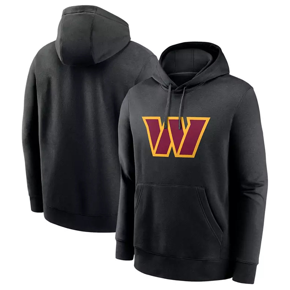 Odoa W.Commanders Gray Pullover Hoodies Game Blank Player Stitched Jerseys
