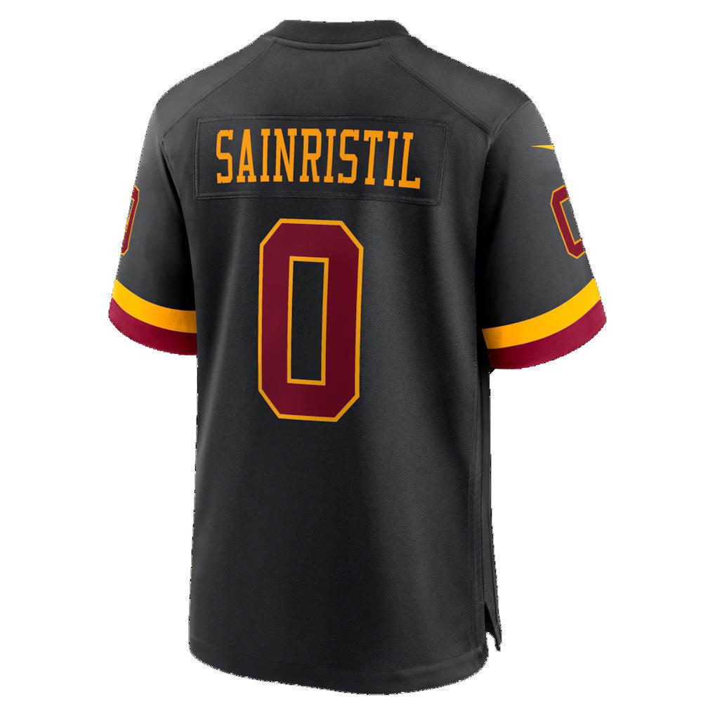 Odoa W.Commanders #0 Mike Sainristil Black Hail Raiser Alternate Game Stitched Jerseys