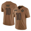 Odoa W.Commanders #10 Tress Way Player Brown Limited Salute To Service Home Game Stitched Jerseys