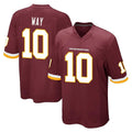 Odoa W.Commanders #10 Tress Way Player Burgundy Team Color Home Game Stitched Jerseys