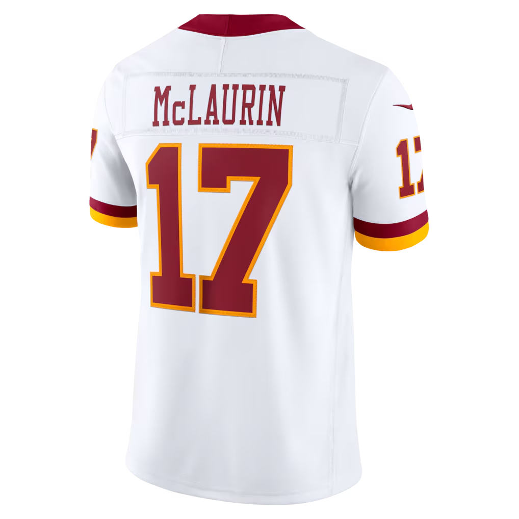 Odoa W.Commanders #17 Terry McLaurin White Vapor F.U.S.E. Stitched Limited Jerseys