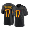 Odoa W.Commanders #17 Terry Mclaurin Player Black Home Game Stitched Jerseys