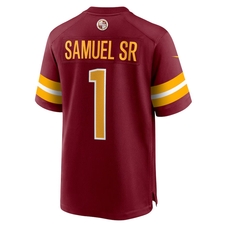 Odoa W.Commanders #1 Deebo Samuel Sr Player Burgundy Home Game Football Jerseys