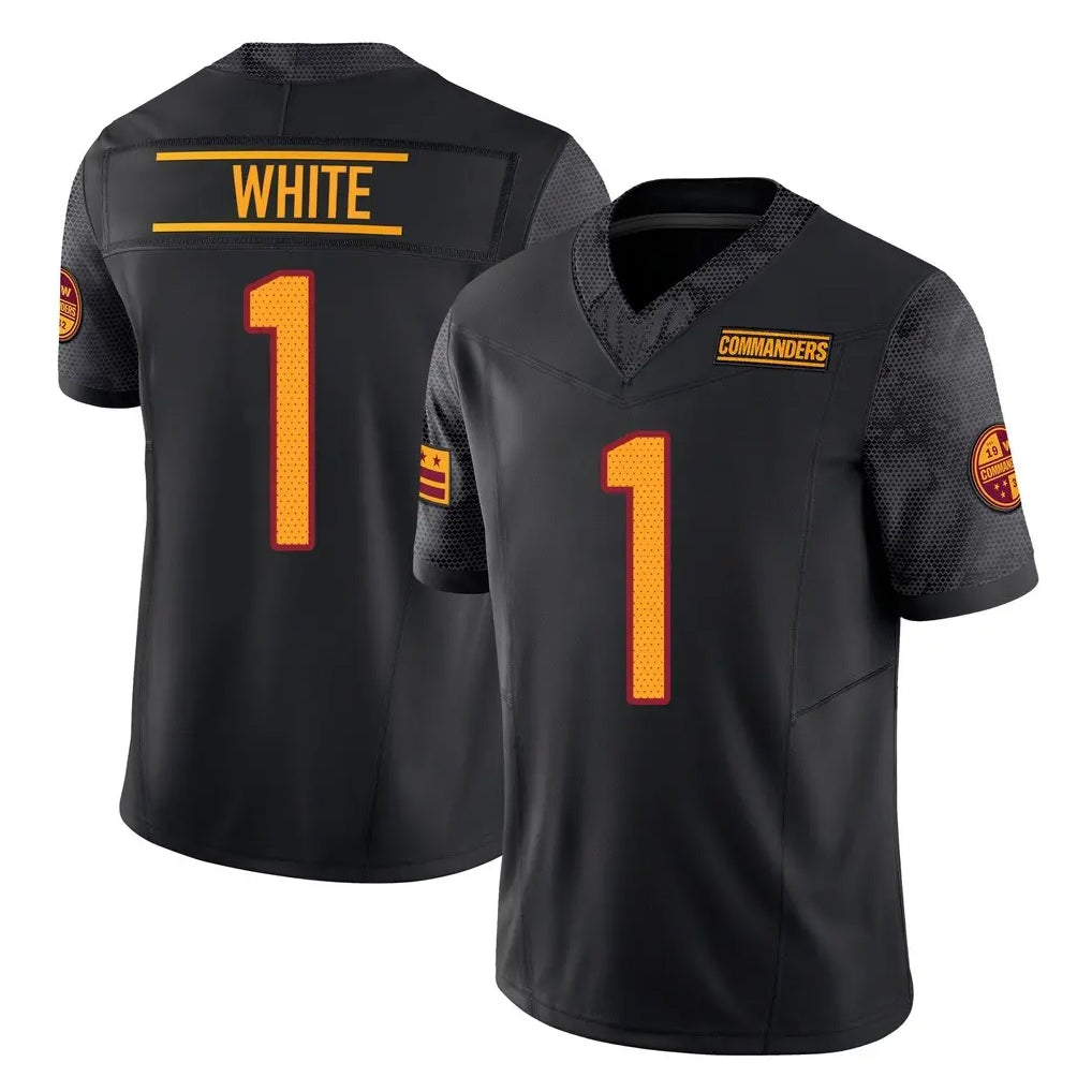 Odoa W.Commanders #1 Rachaad White Player Black Limited Vapor F.U.S.E. Home Game Stitched Jerseys