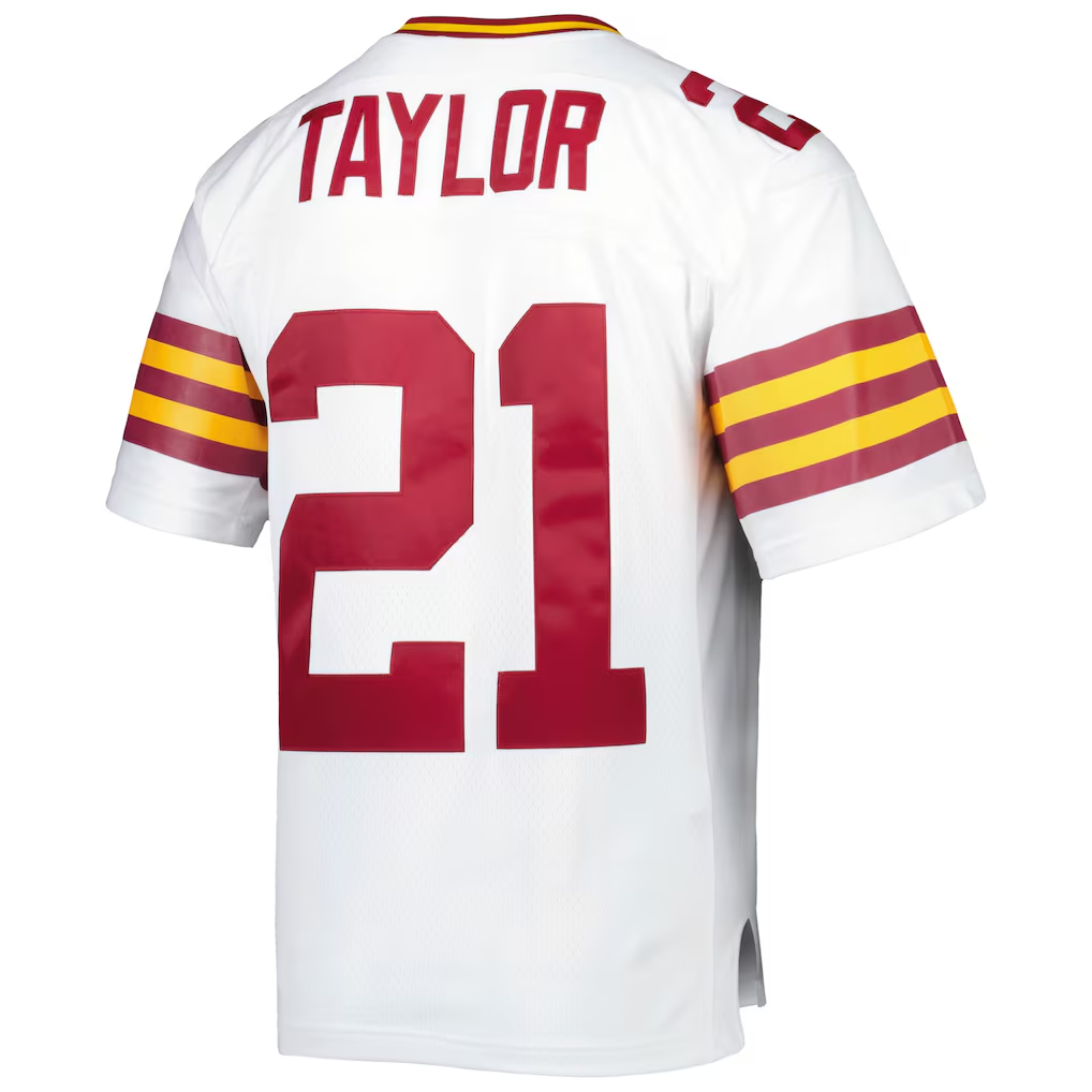 Odoa W.Commanders #21 Sean Taylor Mitchell & Ness White Legacy Replica Jersey Stitched Puhic Game Jerseys