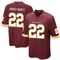 Odoa W.Commanders #22 Jacory Croskey-Merritt Player Burgundy Game Stitched Jerseys
