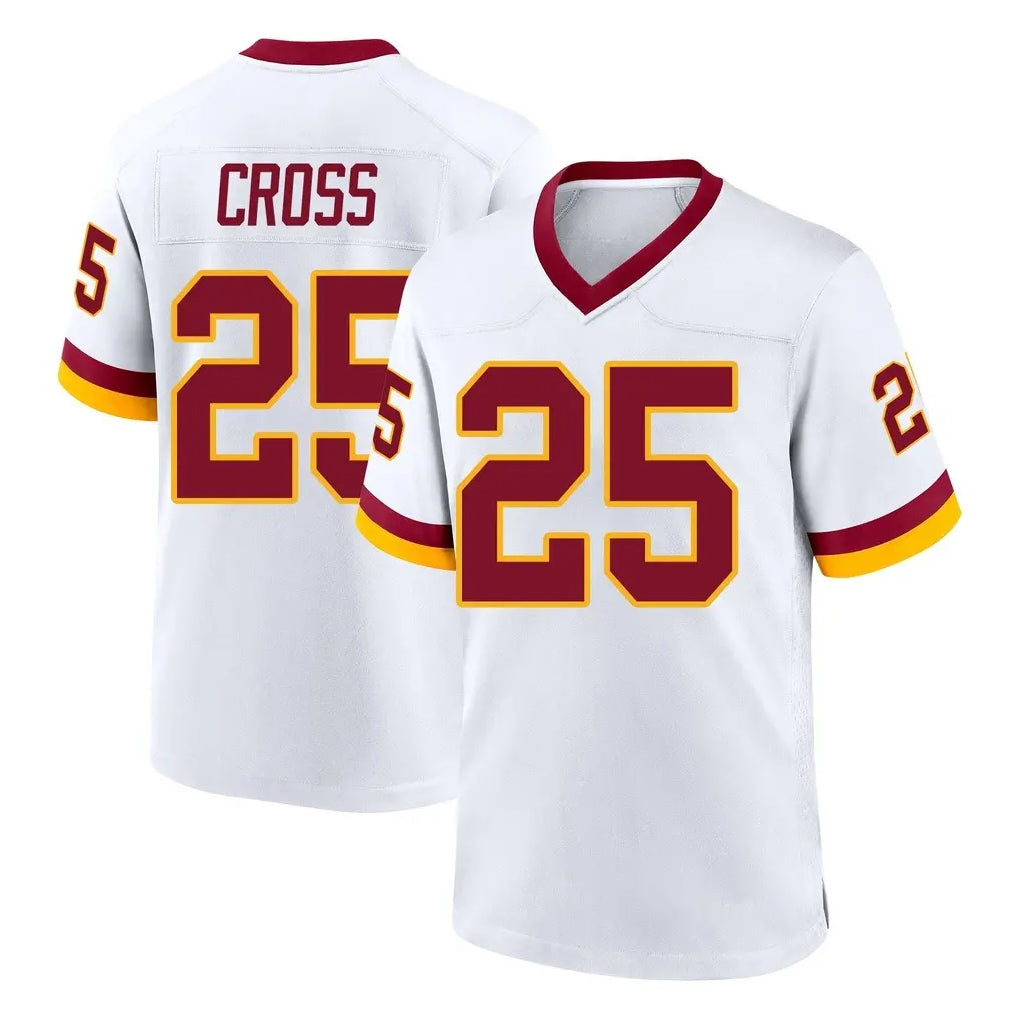 Odoa W.Commanders #25 Nick Cross Player White Home Game Stitched Jerseys