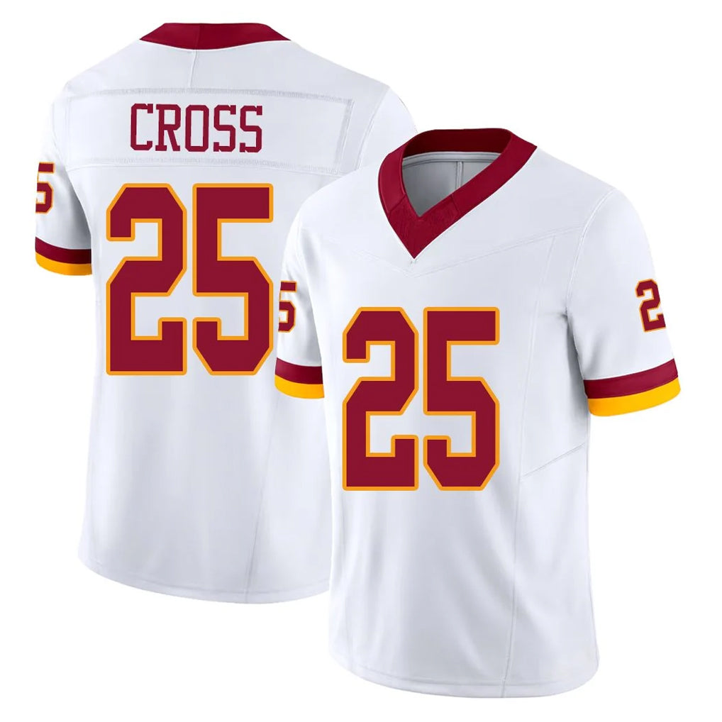 Odoa W.Commanders #25 Nick Cross Player White Limited Vapor F.U.S.E. Home Game Stitched Jerseys