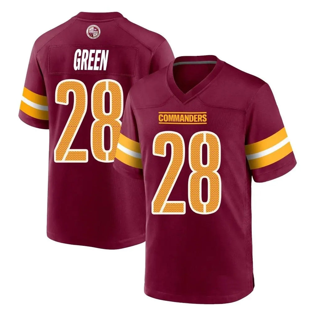 Odoa W.Commanders #28 Darrell Green Player Burgundy Home Game Stitched Jerseys