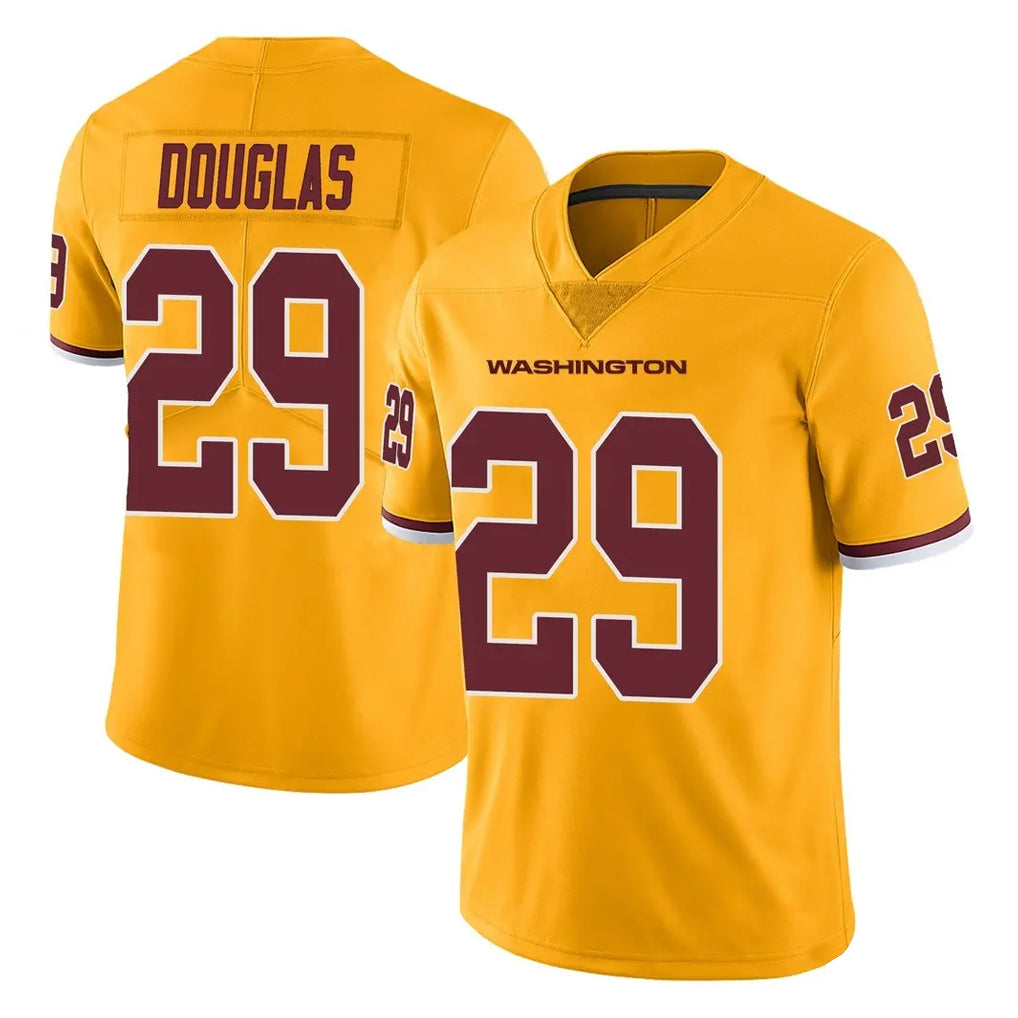Odoa W.Commanders #29 Rasul Douglas Player Gold Limited Color Rush Home Game Stitched Jerseys