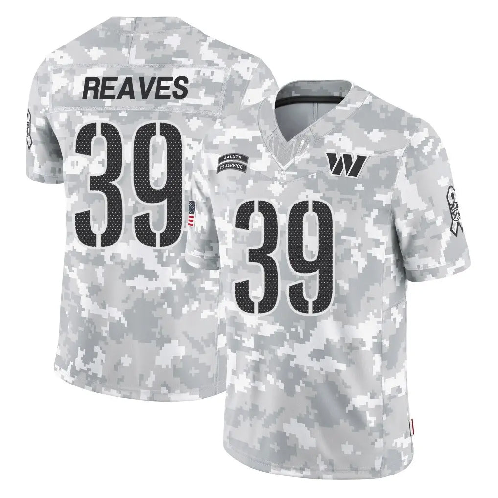 Odoa W.Commanders #39 Jeremy Reaves Player Arctic Camo Limited Salute To Service Home Game Stitched Jerseys