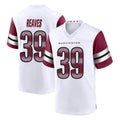 Odoa W.Commanders #39 Jeremy Reaves Player White Game Home Stitched Jerseys