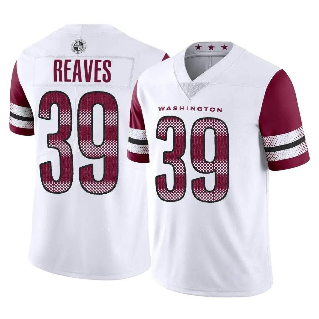 Odoa W.Commanders #39 Jeremy Reaves Player White Limited Vapor Home Game Stitched Jerseys