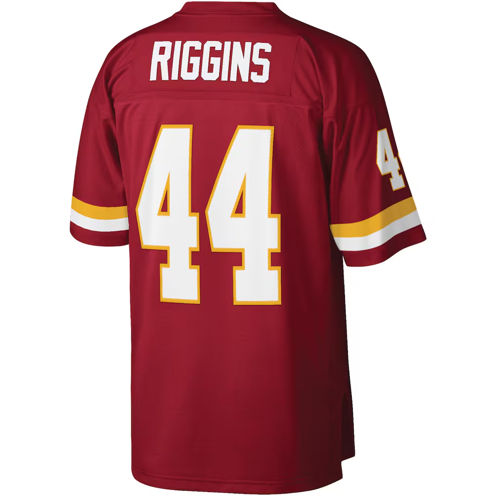Odoa W.Commanders #44 John Riggins Mitchell & Ness Burgundy Legacy Stitched Puhic Replica Jersey
