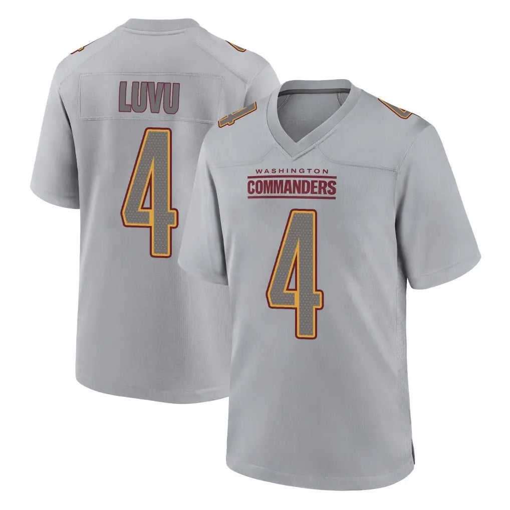 Odoa W.Commanders #4 Frankie Luvu Player Gray Atmosphere Fashion Home Game Stitched Jerseys