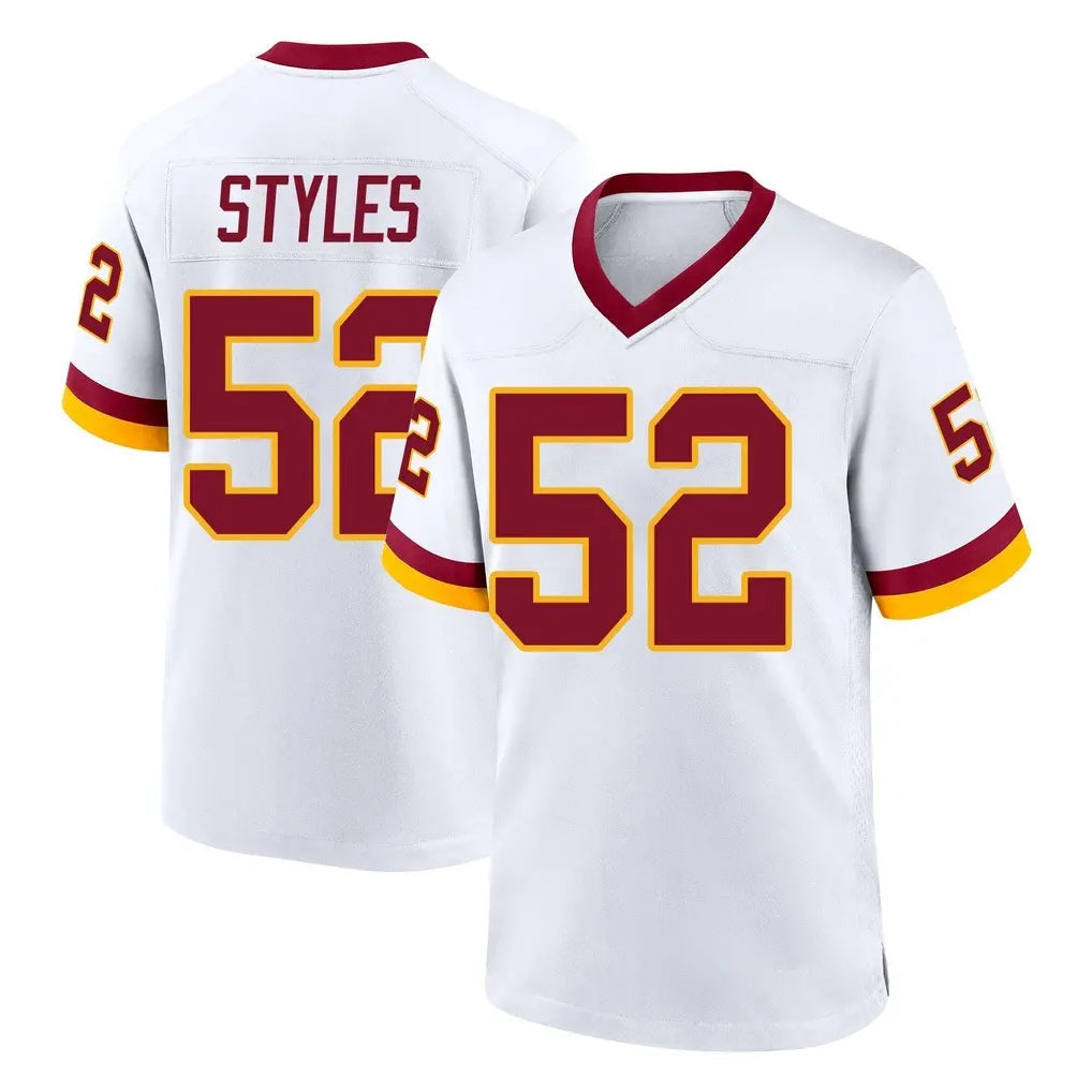Odoa W.Commanders #52 Sonny Styles Player White Home Game Stitched Jerseys