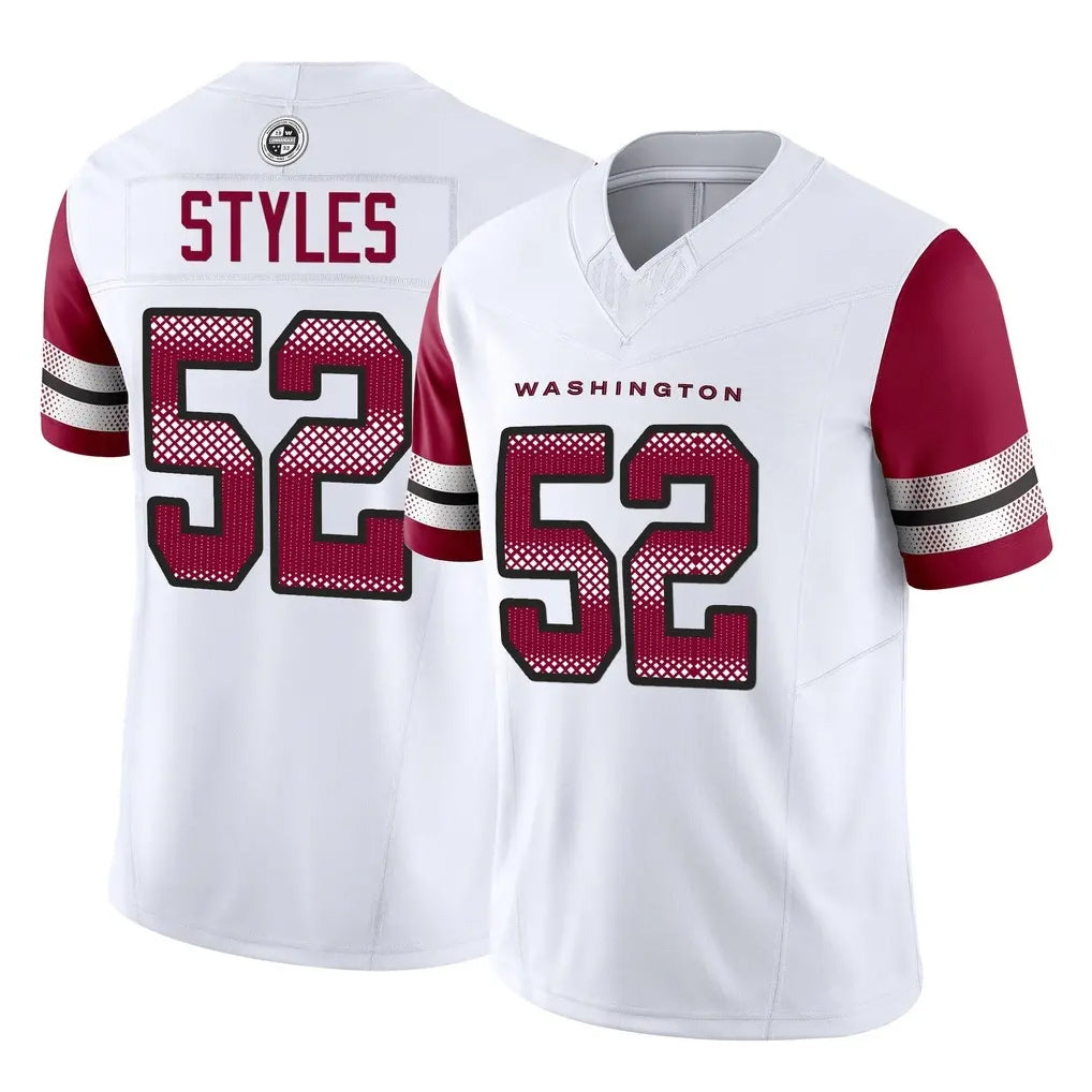 Odoa W.Commanders #52 Sonny Styles Player White Vapor F.U.S.E. Limited Home Game Stitched Jerseys