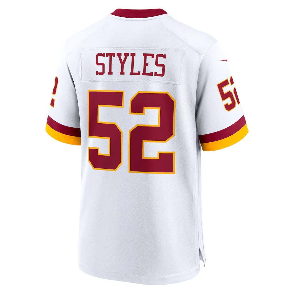 Odoa W.Commanders #52 Sonny Styles White Game Super Bowl Era Stitched Jerseys