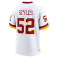 Odoa W.Commanders #52 Sonny Styles White Game Super Bowl Era Stitched Jerseys